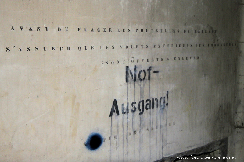 Fort de la Chartreuse, Liège - (c) Forbidden Places - Sylvain Margaine - 21- Inscription dans un blockaus aménagé par les allemands