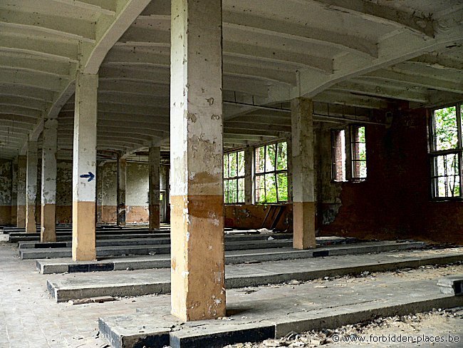 SNCB site de Ronet - (c) Forbidden Places - Sylvain Margaine - Il ne reste que des grands espaces vides.