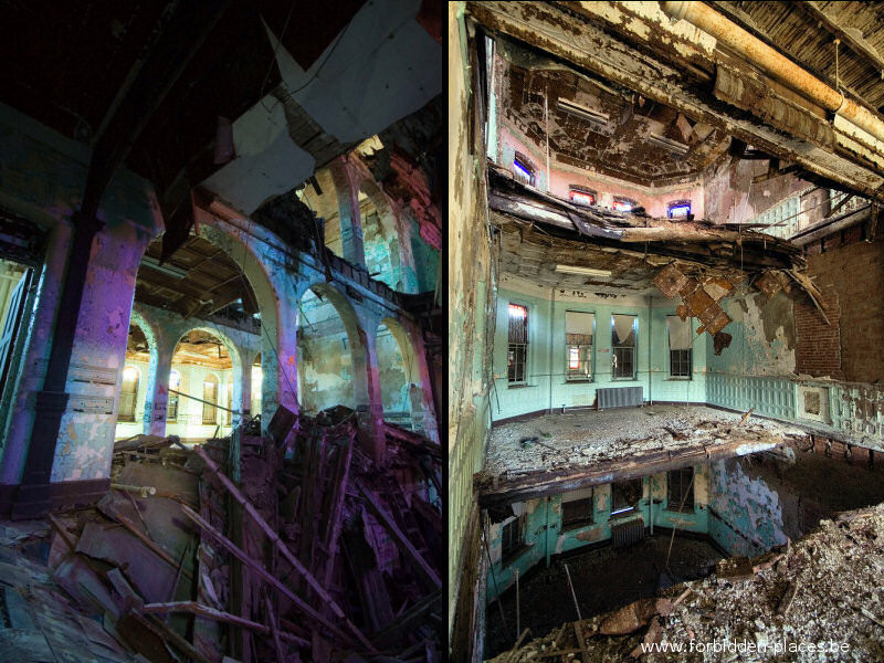 El asilo de Hudson River - (c) Forbidden Places - Sylvain Margaine - 5 - Collapses