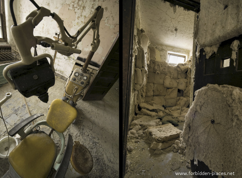 Norwich Insane Asylum - (c) Forbidden Places - Sylvain Margaine - 4- The dentist and the decayed padded cell.