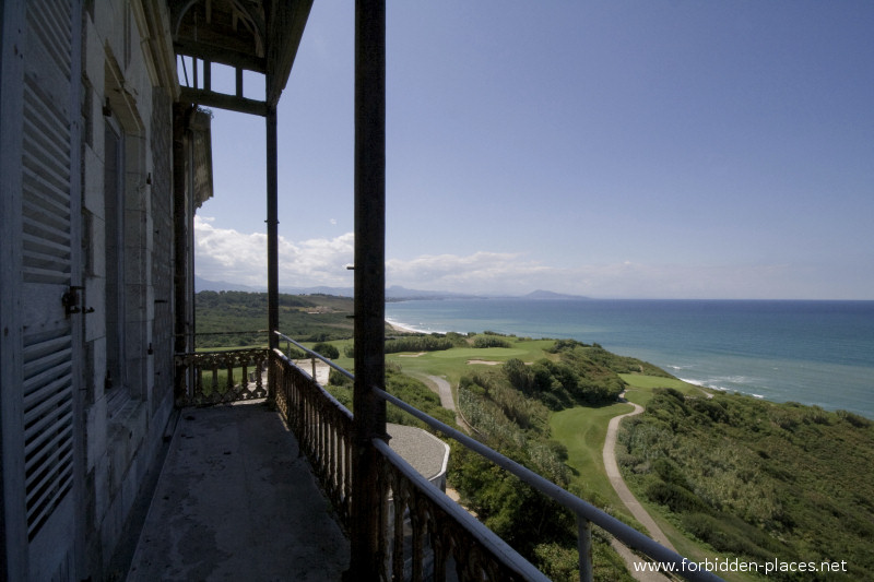 The Castle of Ilbarritz - (c) Forbidden Places - Sylvain Margaine - 16 - The Pyrenees in the background.