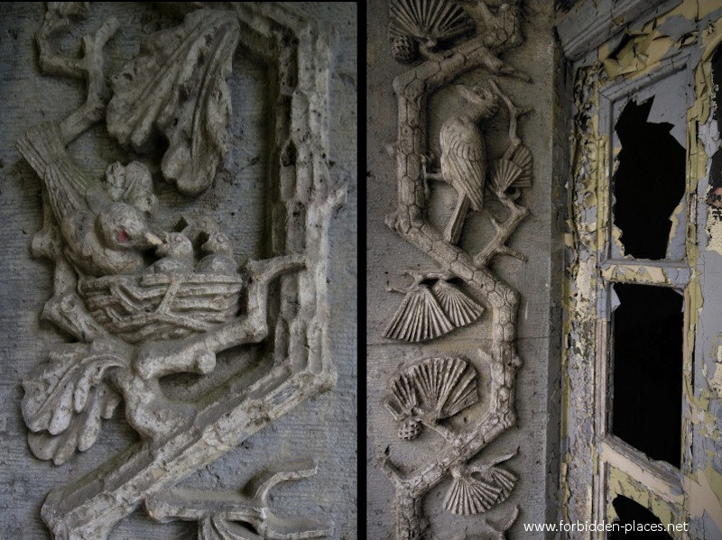 El Sanatorio de Beelitz-Heilstätten  - (c) Forbidden Places - Sylvain Margaine - 5- Détails of a porch.