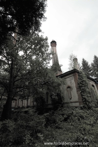 El Sanatorio de Beelitz-Heilstätten  - (c) Forbidden Places - Sylvain Margaine - 10 - Each building has its own heating system with two chemneys.