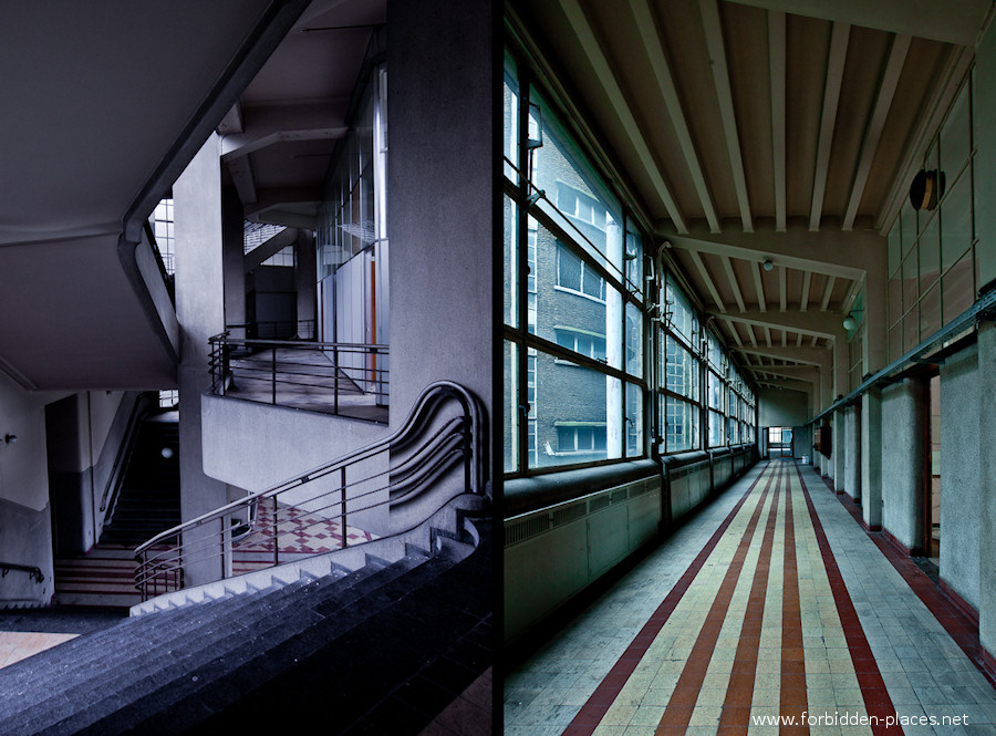 L'Université Du Val Benoît - (c) Forbidden Places - Sylvain Margaine - 2- La remarquable géométrie du bâtiment.